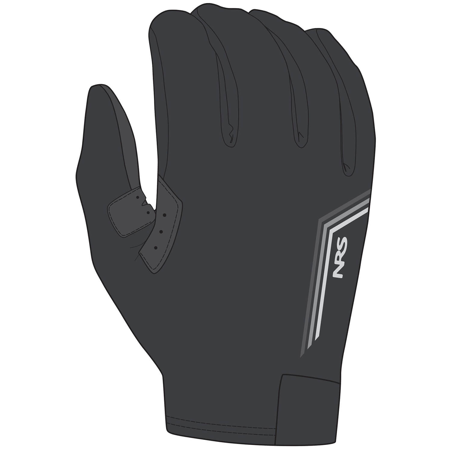 NRS Handschuhe für Boot und Kajak Mens Cove Gloves Schwarz - Afbeelding 1 van 1